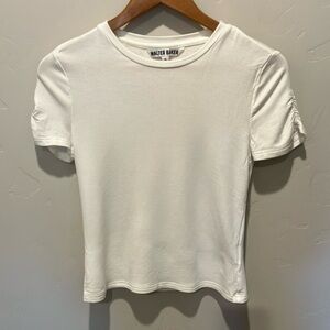 Walter Baker White Fitted Short Sleeve Tee